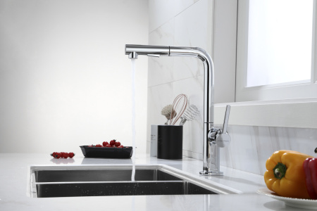 Смеситель для кухни Paulmark NEO Ne214419-CR на мойку хром